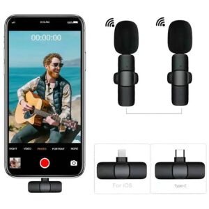 Imported Wireless Lavalier Microphone Audio Video Recording