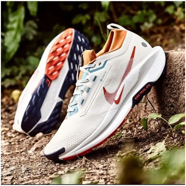 Nike Pegasus Trail 5 Gore Tex White Red Shoes For Men (LAB02)