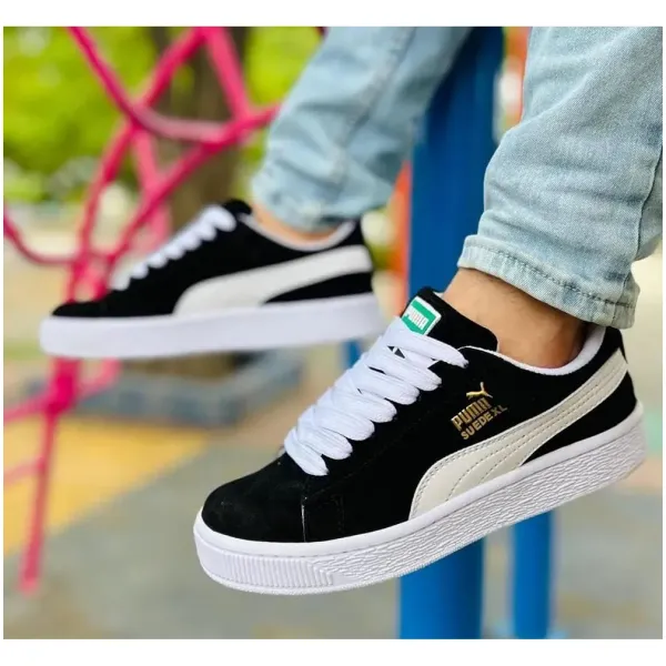 Puma Suede Xl White Black Shoes For Men (LAB23) - Image 3