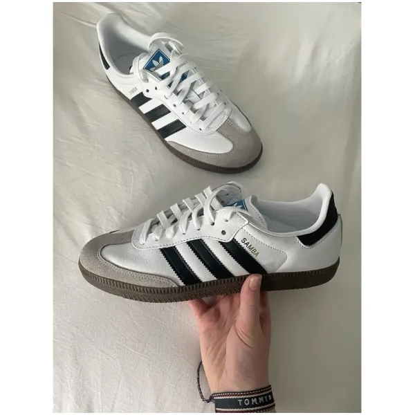 Adidas Samba White To Black Shoes For Men (LAB38) - Image 4