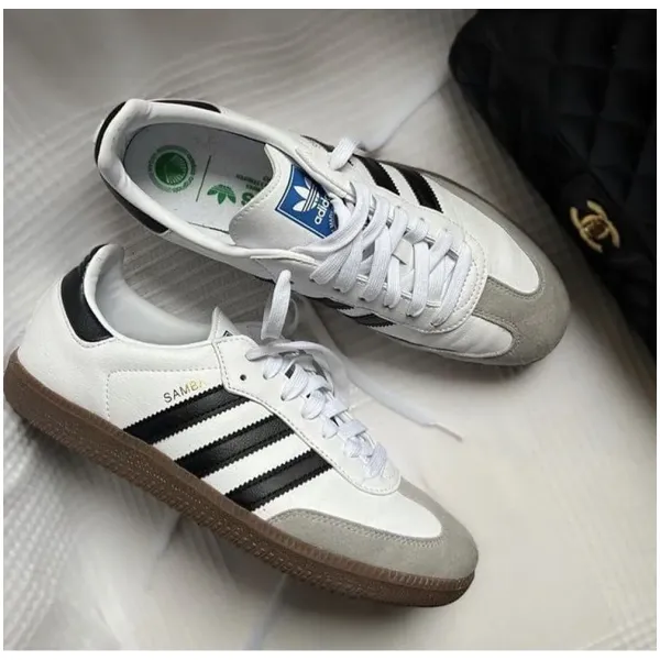 Adidas Samba White To Black Shoes For Men (LAB38) - Image 3
