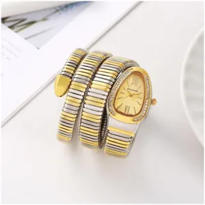 Bvlgari Watch Serpenti Snake Gold-Gold For Women (SUP2038)