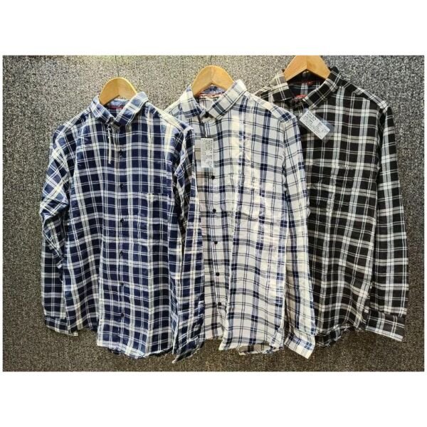 Mens Cotton Check Print Casual Shirt (Combo of 3)
