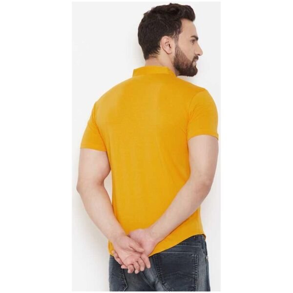 Cotton Blend Solid Half Sleeves Casual Shirt - Image 3