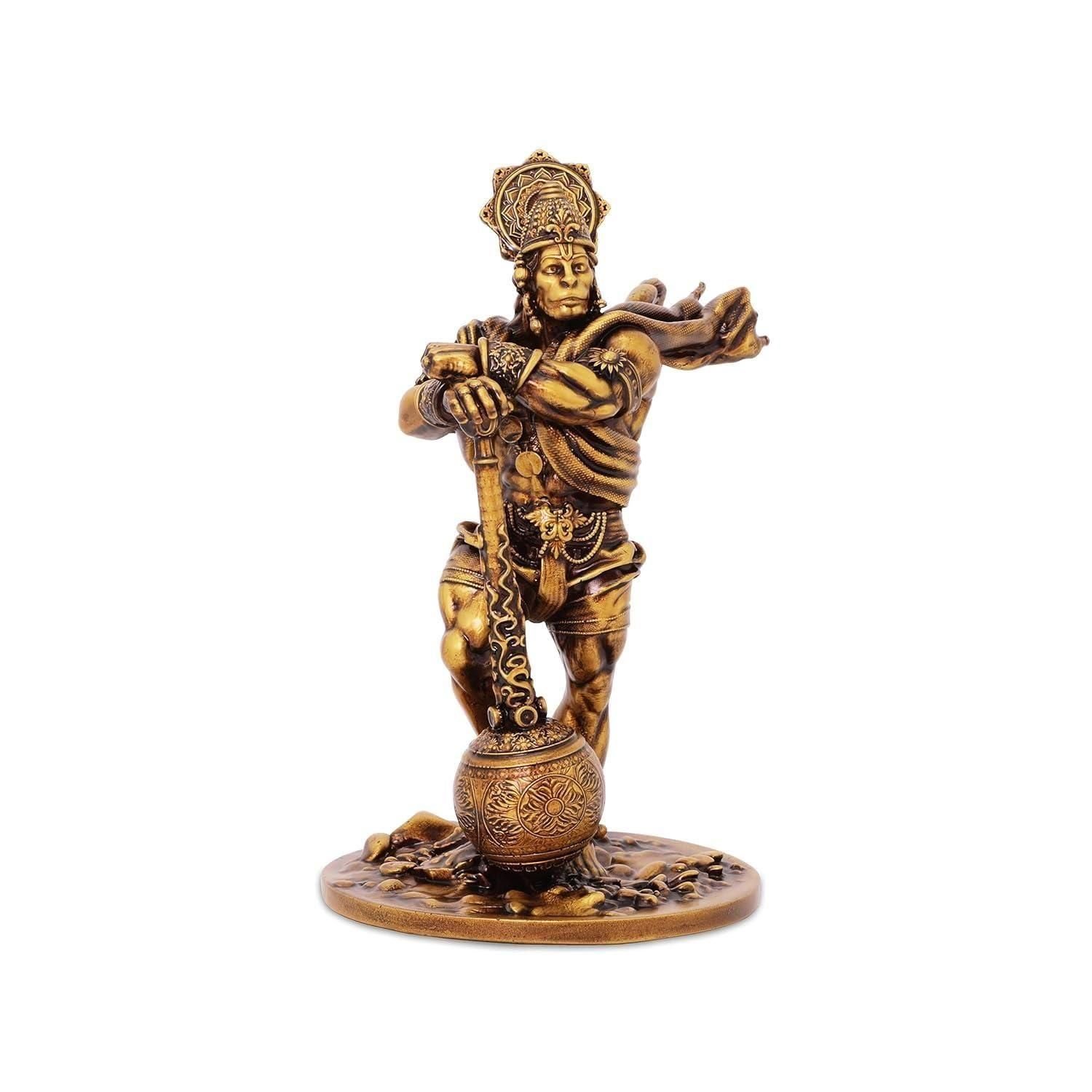 Premium Car Dashboard Resin Bahubali Hanuman Idol Home Decor Item Hanuman Murti Statue for Desk & Gift - Image 2