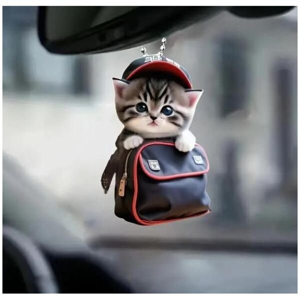 Acrylic Magic Kitten Decor Pendant Set