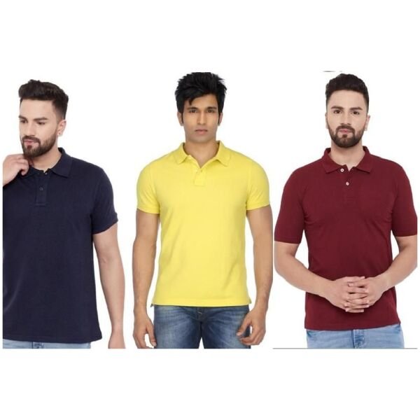 Mens Matty Polo T-Shirts Pack Of 3