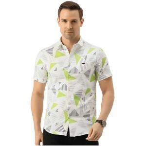 Rayon Printed Half Sleeves Regular Fit Mens Casual Shirt