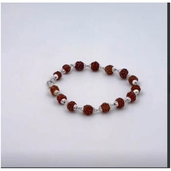 Rudraksha Bracelet Silver Plated