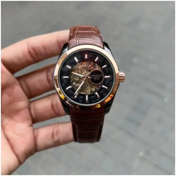 Tissot Skeleton Automatic Watch For Men (BOT558)