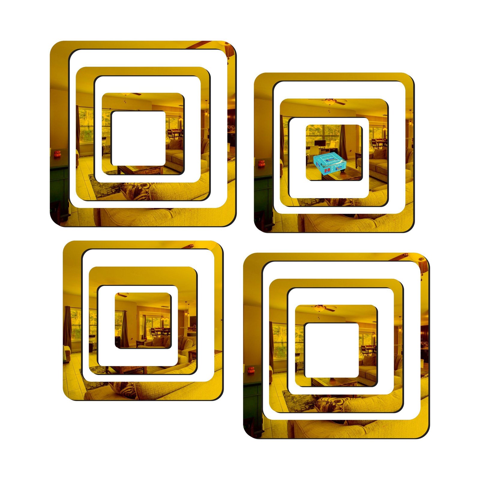 3D Acrylic Mirror Wall Sticker Decoration - Image 2