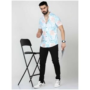 Mens Printed Rayon Half Sleeves Shirt