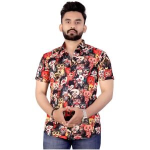 Rayon Printed Half Sleeves Regular Fit Mens Casual Shirt