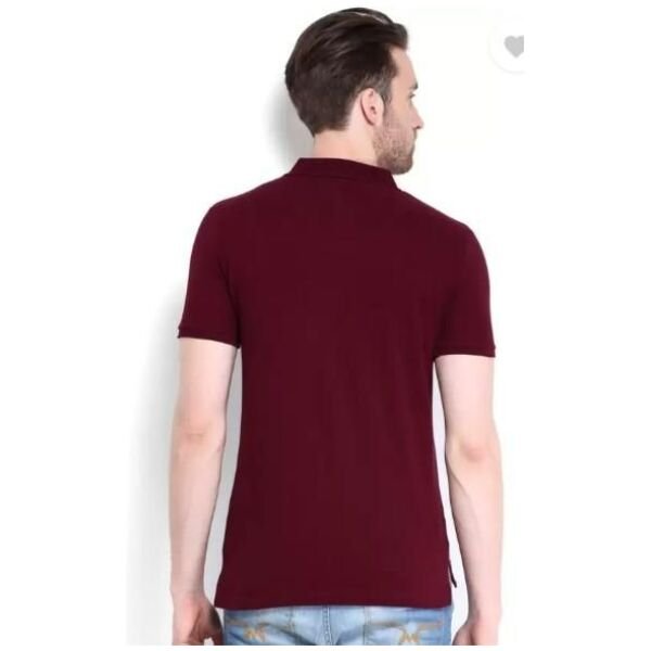 Poly Cotton Solid Half Sleeves Mens Polo T-Shirt (Pack of 2) - Image 6