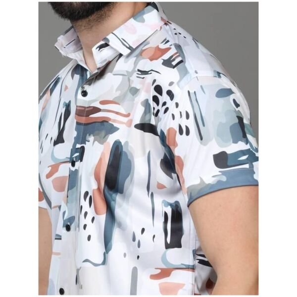 Mens Printed Rayon Half Sleeves Shirt