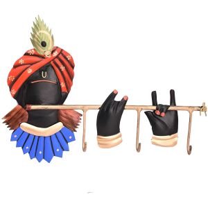 CraftIndia Wrought Iron Lord Krishna Key Holder