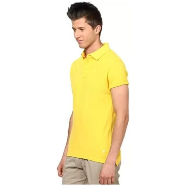 Poly Cotton Solid Half Sleeves Mens Polo T-Shirt (Pack of 2) - Image 2