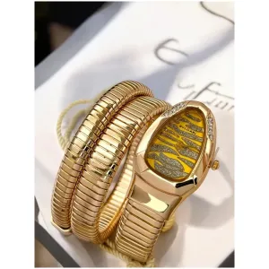 Bvlgari Watch Snake Darcy Diamond Gold Yellow For Women (SUP2269)