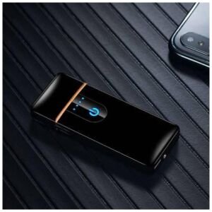 Touch Lighter Waterproof Rechargeable Electric Lighter Battery Indication Touch Screen Sensor Lighter