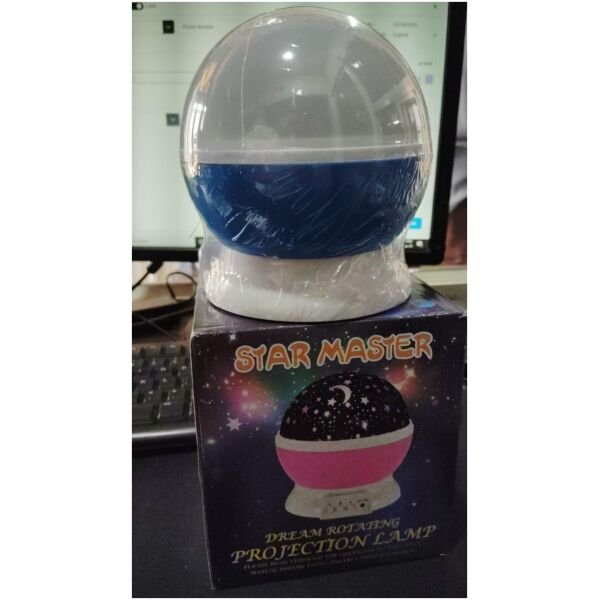 Star Master Rotating 360 Degree Moon Night Light Lamp Projector with Colors and USB Cable,Lamp for Kids Room Night Bulb (Multi Color,Pack of 1) (Random) - Image 2