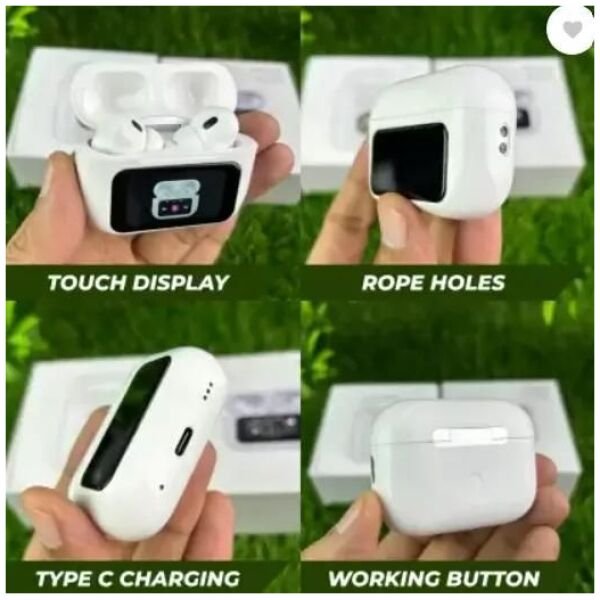 Smart Wireless Earbuds With LCD Touch Screen - Image 2