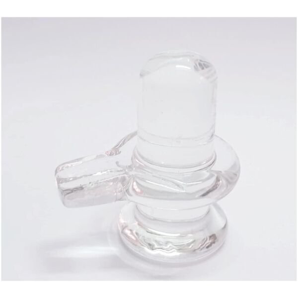 Sphatik Shivling/Big Size for Home Pooja Decorative Showpiece - 4 inch, 20gm (Crystal, White) - Image 2
