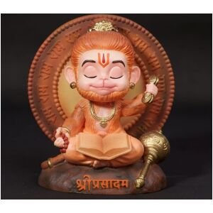 Shri Prasadam Meditating Bal Hanuman Idol
