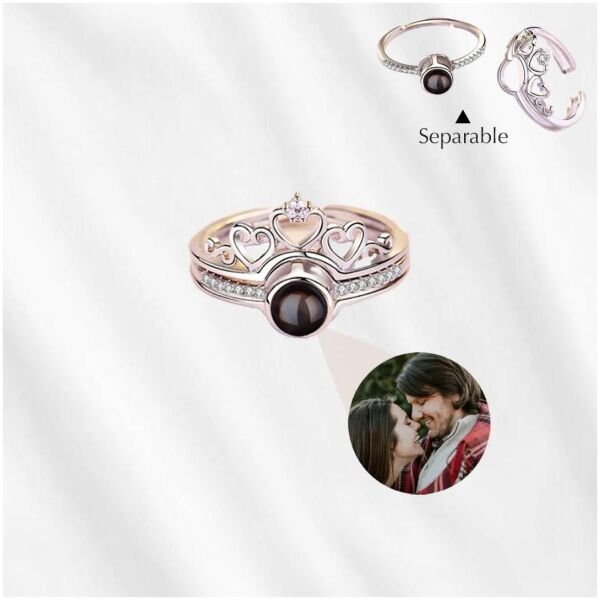 I Love You In 100 Languages Adjustable Ring (Assorted Color) - Image 2