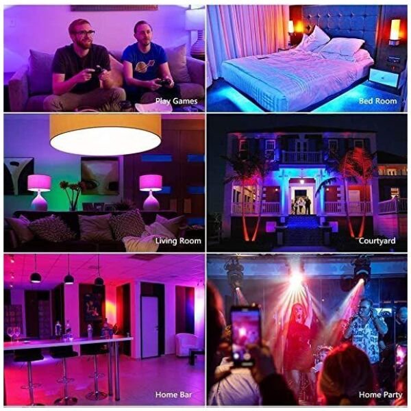 Multicolor Rgb Music Bulb, Wireless Bluetooth Bulb With Speaker And Remote Control - Image 5