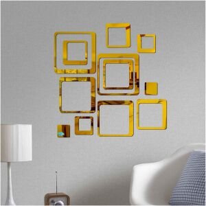 3D Acrylic Mirror Wall Sticker Decoration