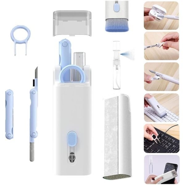 7-in-1 Electronics Cleaner Kit Keyboard Cleaner kit, Portable Multifunctional Cleaning Tools