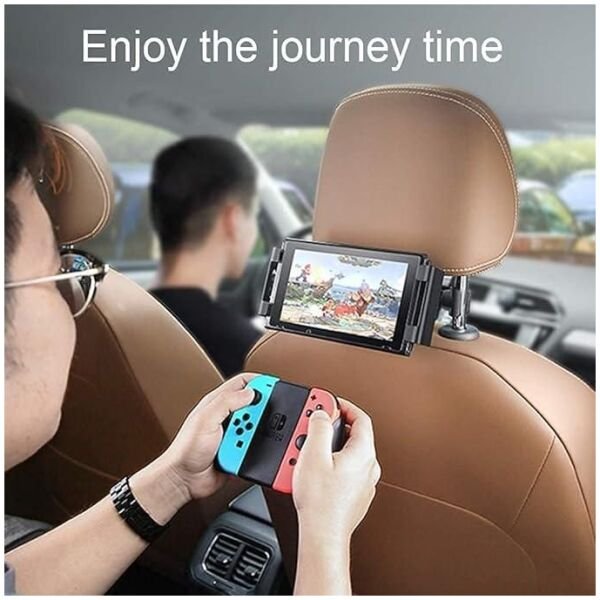 Car Mount Holder For Tablets & Phones (4.7-12.9 inches) with 360 Degree Rotation - Image 2