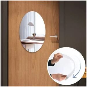 Combo of Oval Shape & Square Shape Mirror (Pack of 2)
