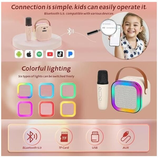 Bluetooth Karaoke Speaker with Microphone - Image 3