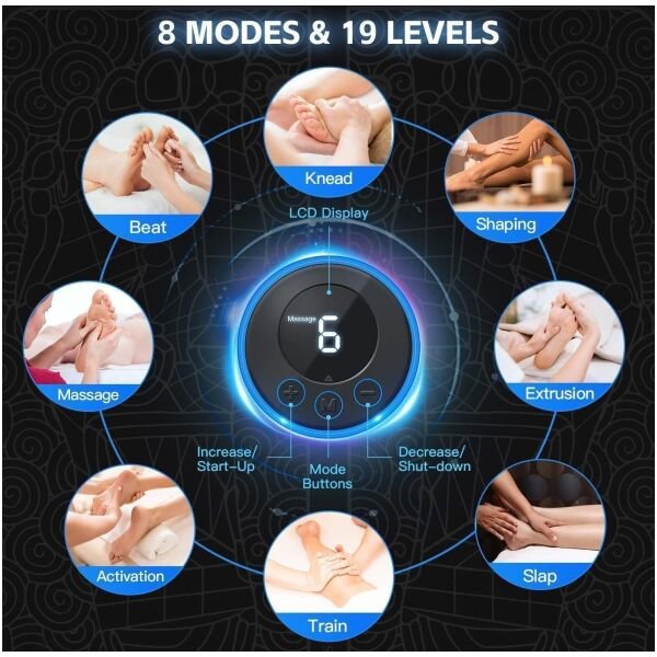Foot Massage Pain Reliever Wireless Electric EMS Massage Machine - Image 3