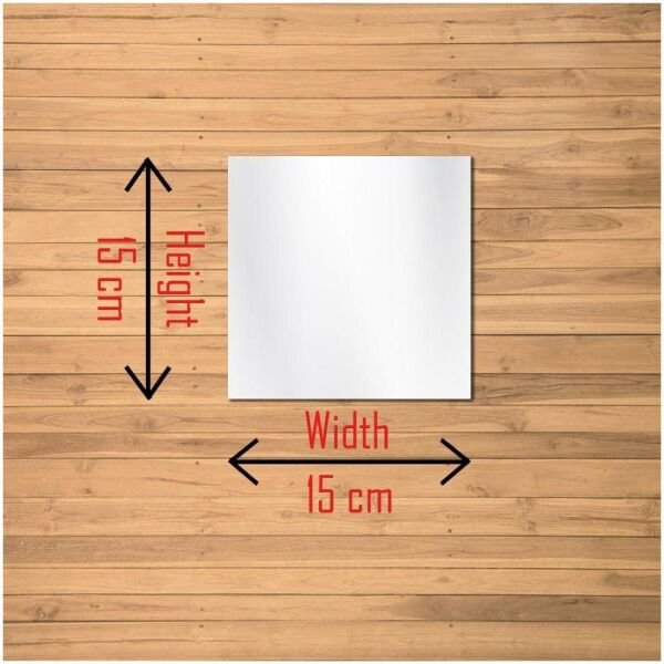 Big Square Silver 3D Acrylic Mirror Wall Sticker (Pack of 1) - Image 3