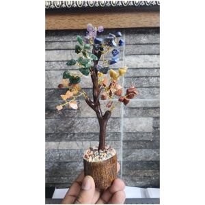 7 Chakra Natural Gemstone Crystal Tree