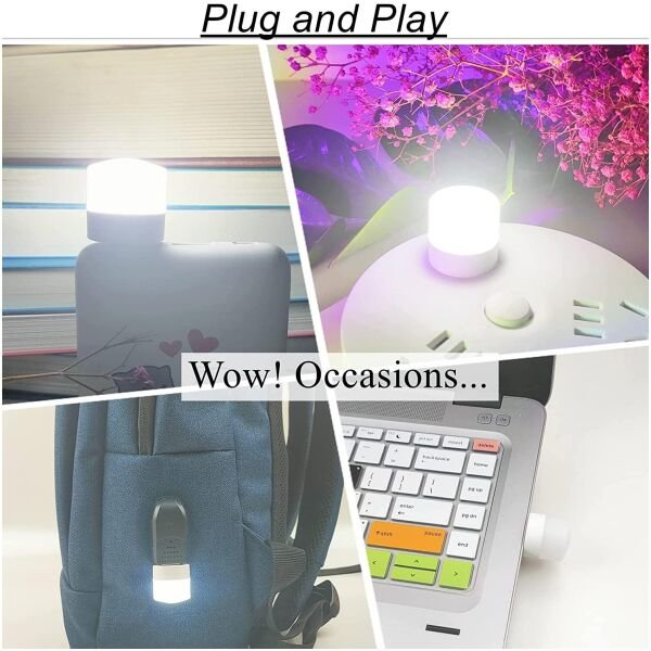 Mini Led Light Night For Kids (Natural White) Pack of 6 - Image 3
