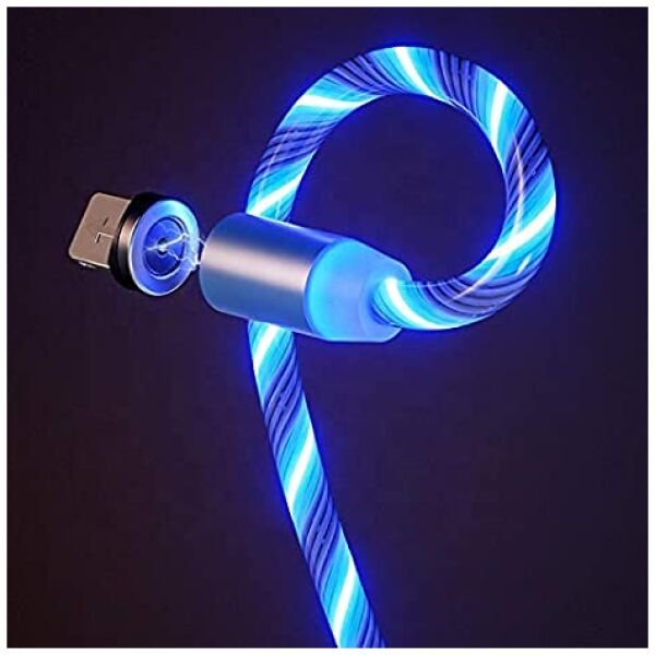 Magnetic USB 360 Degree Rotation 3 in 1 Fast Charging Data Cable Compatible - Image 3