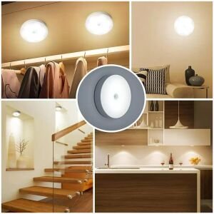 Motion Sensor Light for Home With USB Charging Wireless Self Adhesive LED Night Light