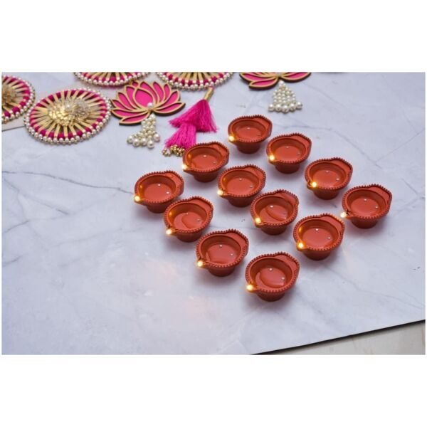 LED Light Water Sensor Diyas Plastic with, Ambient Lights, (Pack of 6/12/18/24)