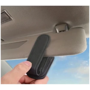 Automaze Leather Car Visor Sunglass Holder Clip for Car