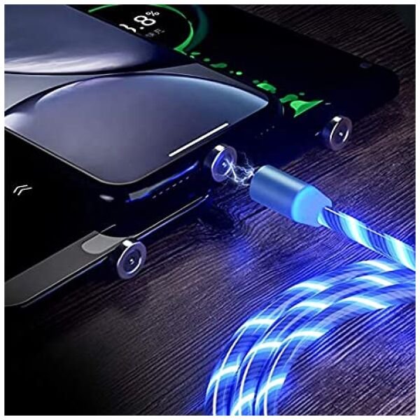 Magnetic USB 360 Degree Rotation 3 in 1 Fast Charging Data Cable Compatible - Image 4