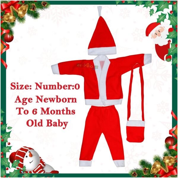 Combo of Chirtsmas Santa Claus Dress & Beard (Pack of 2) - Image 3
