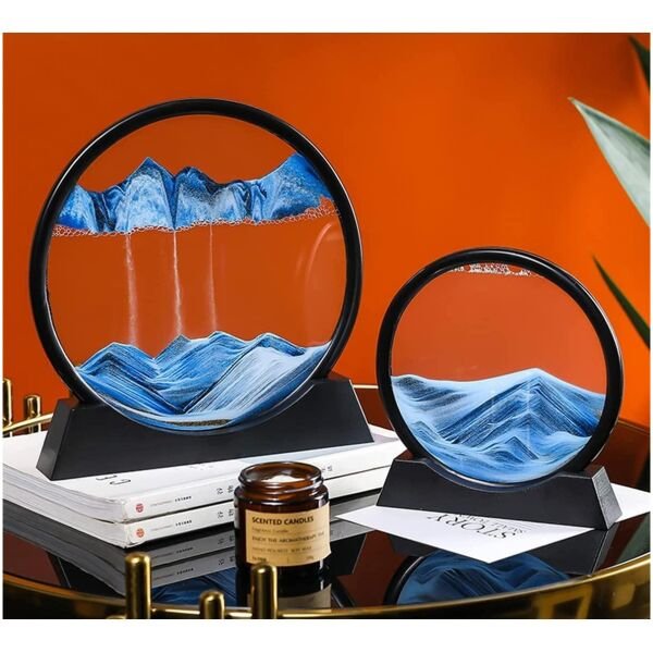 Relaxing Kinetic Sandscape Art Table Desk - Image 3