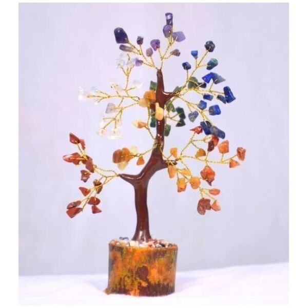 7 Chakra Natural Gemstone Crystal Tree - Image 2