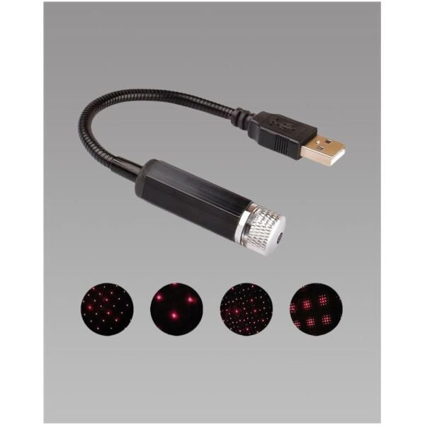 Ambient Star Light 12V 360 Degree Rotation Use For Decoration Disco Laser Light Car - Image 2