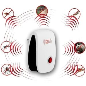 Ultrasonic Pest Repeller for Mosquito, Cockroaches, etc (Pack of 2)