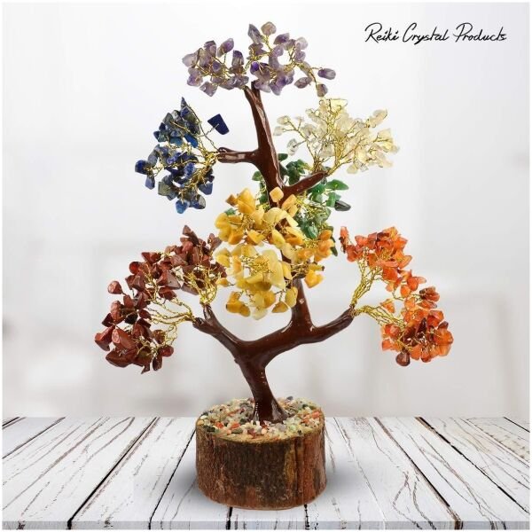 7 Chakra Natural Gemstone Crystal Tree - Image 2
