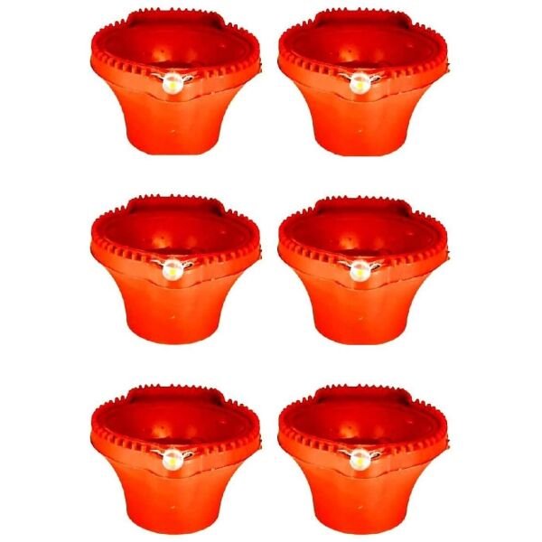 LED Light Water Sensor Diyas Plastic with, Ambient Lights, (Pack of 6/12/18/24) - Image 3
